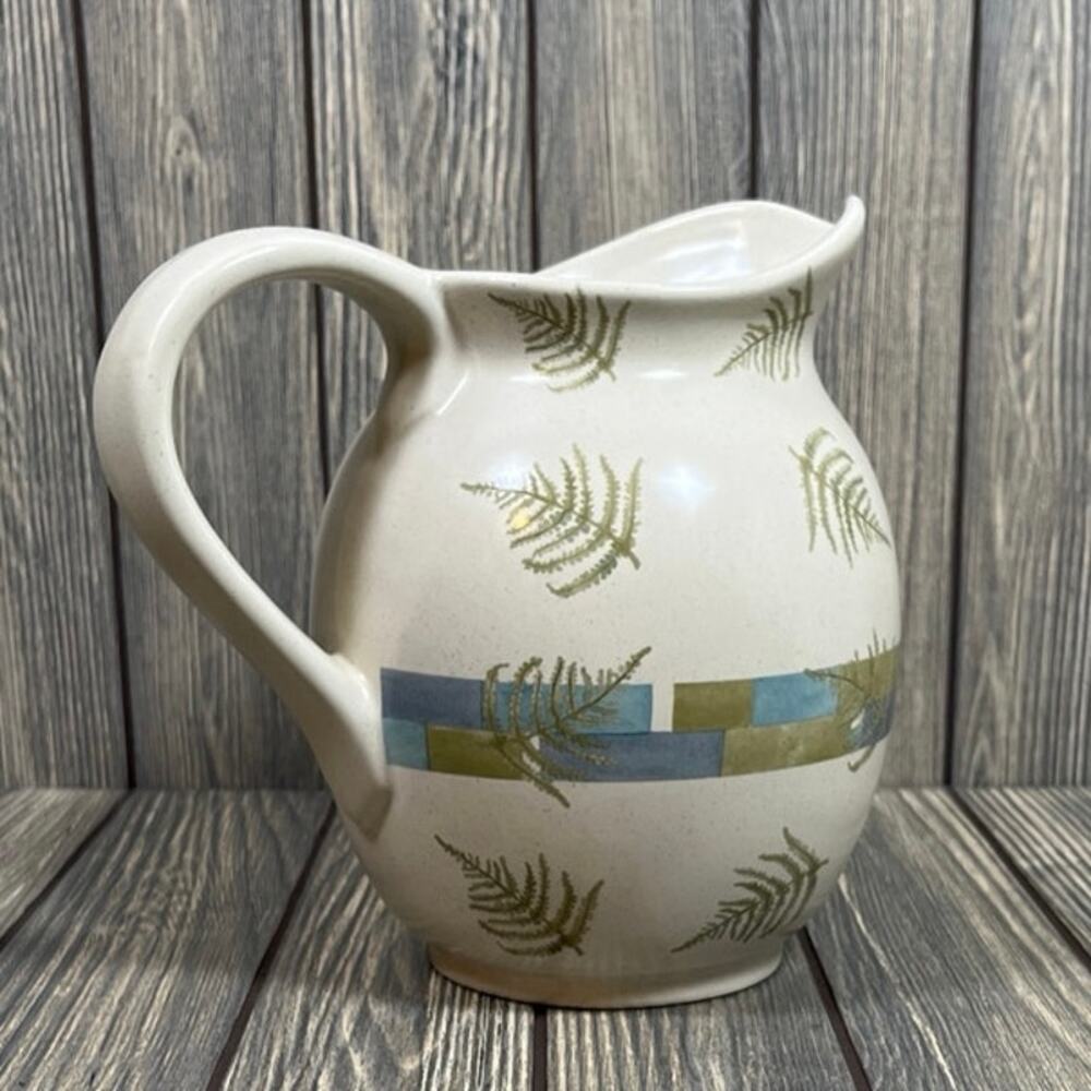 Boyds Home Collection Pottery Serving Decorative Pitcher Floral Vtg 2003
